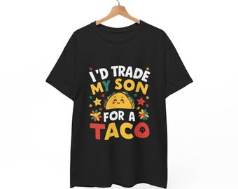 Funny Taco T-Shirt – Food Lover Graphic Tee, Mexican Food Humor, Unisex Cotton Top S–5XL