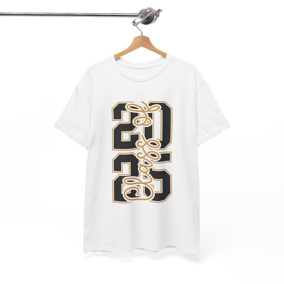 Celebratory Unisex Heavy Cotton Tee, 2025 Class Shirt, Graduation Gift, Casual Wear, Trendy Youth Apparel