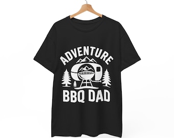 Adventure BBQ Camping T-Shirt | Funny Grill Life Tee | Summer Fire Pit Unisex Outdoor Shirt