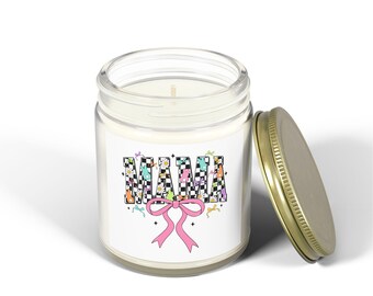 Custom Scented Candle – Hand‑Poured Coconut Apricot Wax with Personalized Label