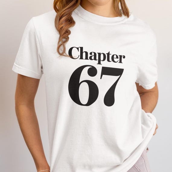 Minimal Typography Shirt on Comfort Colors, Chapter Design Graphic, Vintage Aesthetic Text Shirt, Clean Concept Style