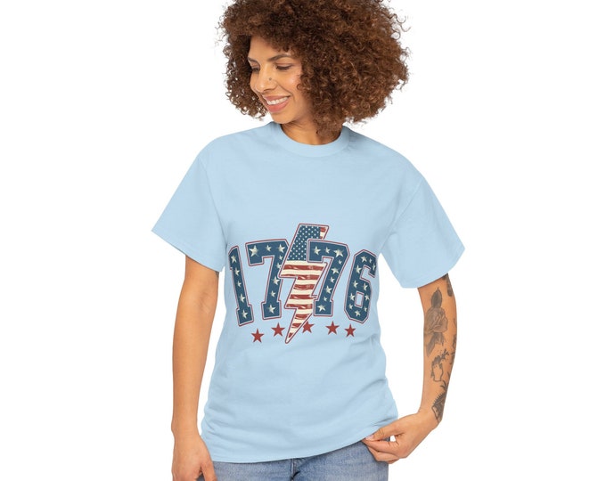 1776 Revolution T-Shirt | Patriotic American Flag Graphic Tee | 4th of July Shirt for Men & Women