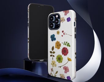 Elegant Floral Tough Phone Case – Durable Flower Cover for iPhone & Samsung