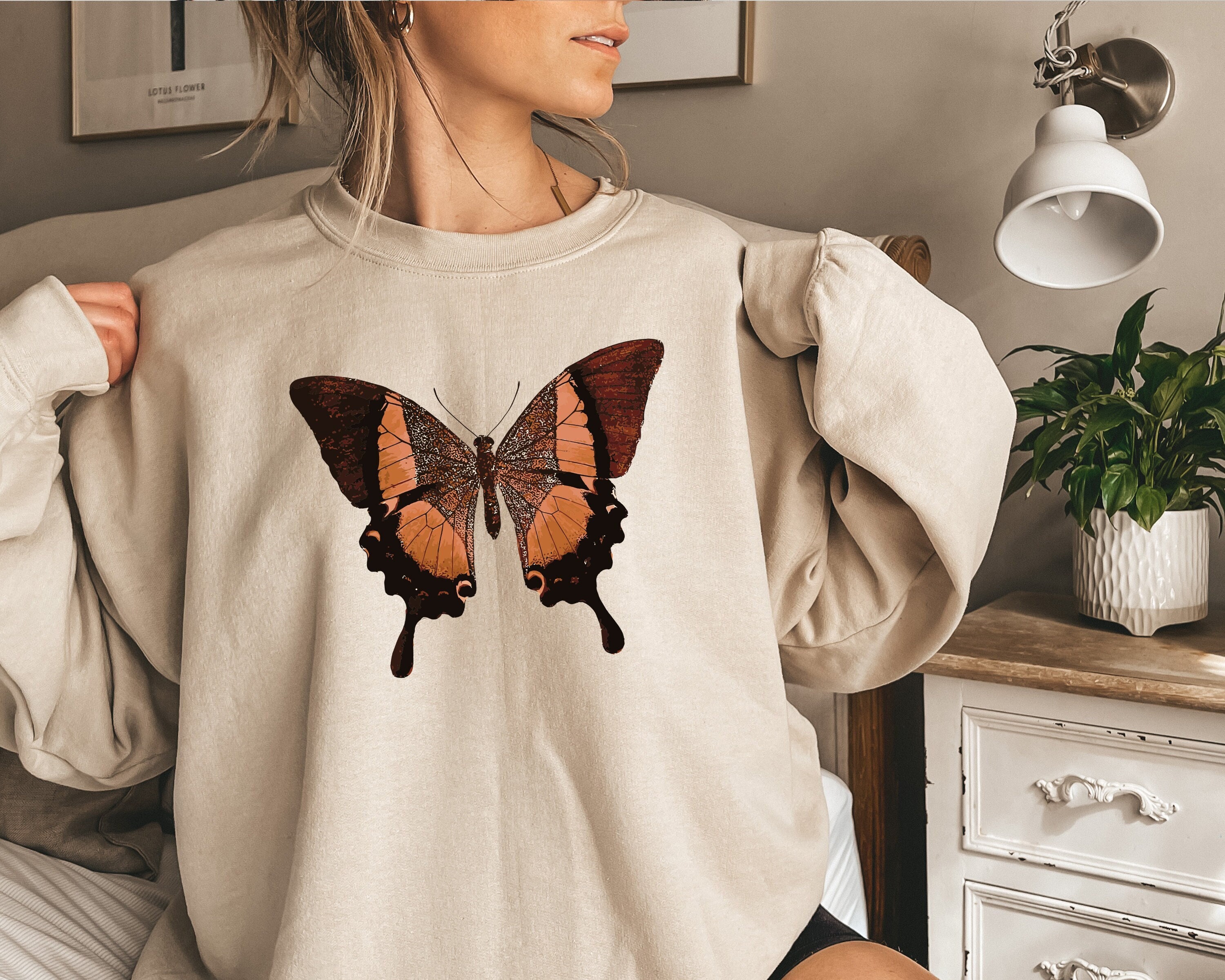 Shirt Blue Etsy - Butterfly