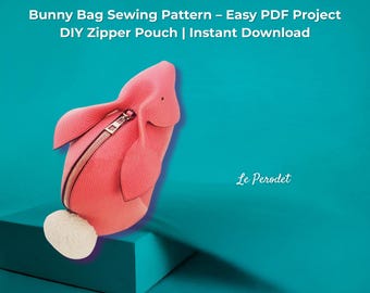 Hasen Schultertasche Schnittmuster: DIY Lederhandtasche Anleitung (PDF Download)