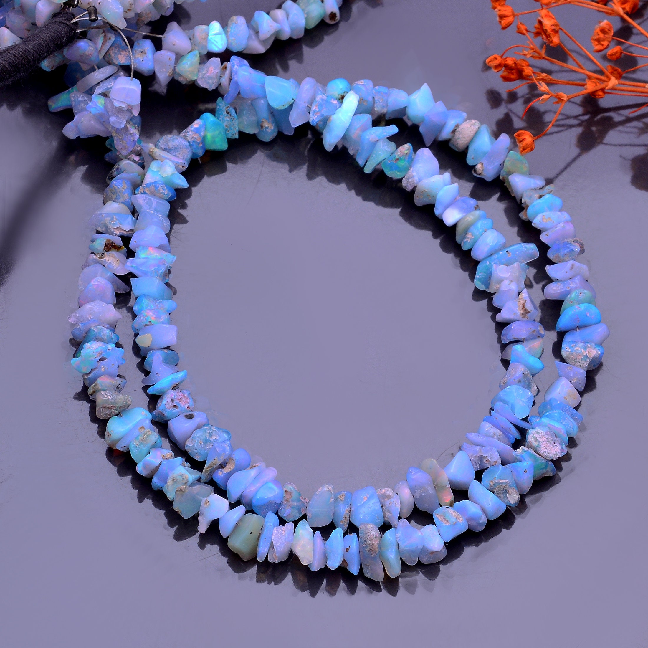 Natural Blue Opal Round 3mm Beads 4MM Loose B Bids For DIY Hand String  Accessories From Chenxun0809, $7.11