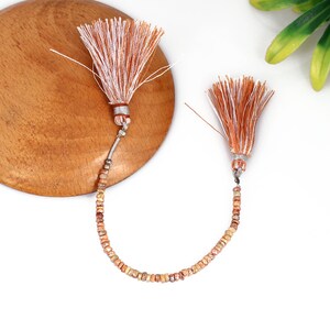 Natural Orange Sapphire Royal Color Gemstone Uncut Shaped Beads Natural Sapphire Beads 4&quot;Inch Strand Wholesale Price Beads Making Jewelry