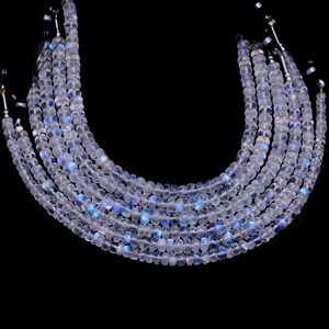 AAA Quality Rainbow Faceted Rondelle Shape Beads Natural Rainbow Beads 5x9mm Strand can be used in jewelry making Regular Uses Stone