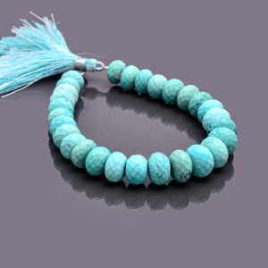 Rustic Arizona Turquoise Strand A Natural Way to Display Your Gemstones and Arizona Turquoise mines are world famous 10x10mm-11x11mm Strand.