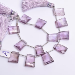 Natural Purple Amethyst Faceted Fancy Shape Beads – 11x13.5 to 11x11mm Top Quality Gemstones Ready For Silver Jewelry Making Gift for her