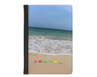 Personalizable Leather Passport Cover, Passport Cover Wallet, Travel Wallet, Custom Passport Holder, Travel Gift, Travel Passport Holder