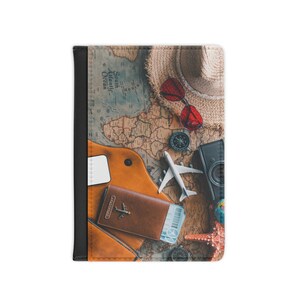 Personalizable Leather Passport Cover, Passport Cover, Passport Wallet, Custom Passport Holder, Travel Gift, Travel Accessories