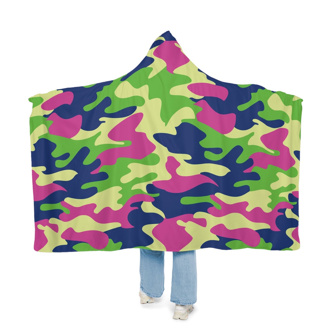 Camo Hooded Snuggle Blanket Etsy