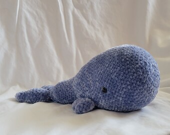 Super Soft Crochet Whale Plushie