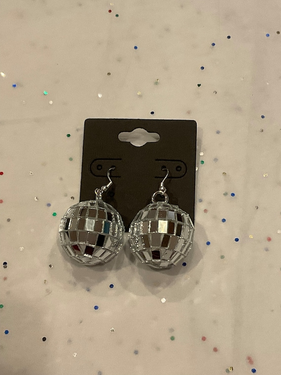 Mirrorball Large Disco Ball Earrings Disco Ball Accessories Women