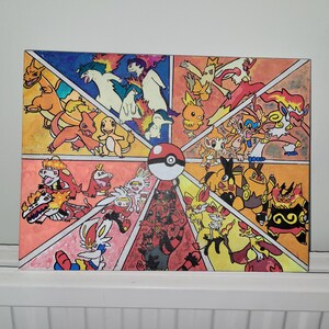 Pokémon Trainers: Blue Canvas Wall Art