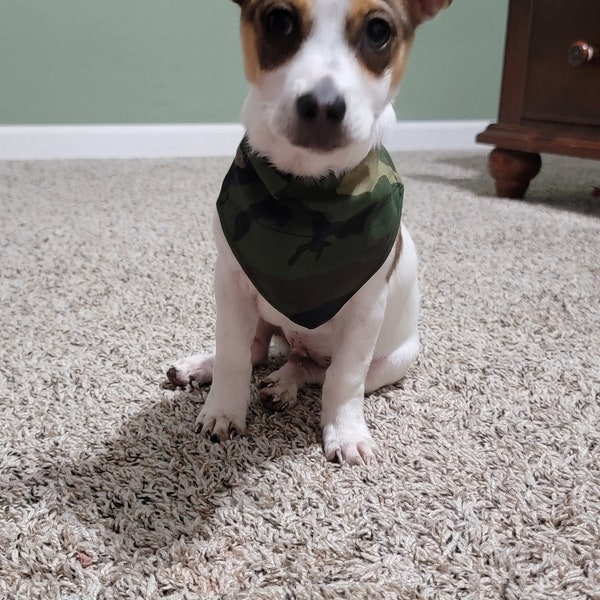 Dog bandana over the collar, custom dog bandana, over the collar dog scarf, gift for dog lovers, slip on bandana, dog neckerchief, gift idea