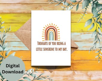 Cute Greeting Card, Digital Greeting Card, Universal Greeting Card, Instant Download, Simple Greeting Card, Printable Greeting Card