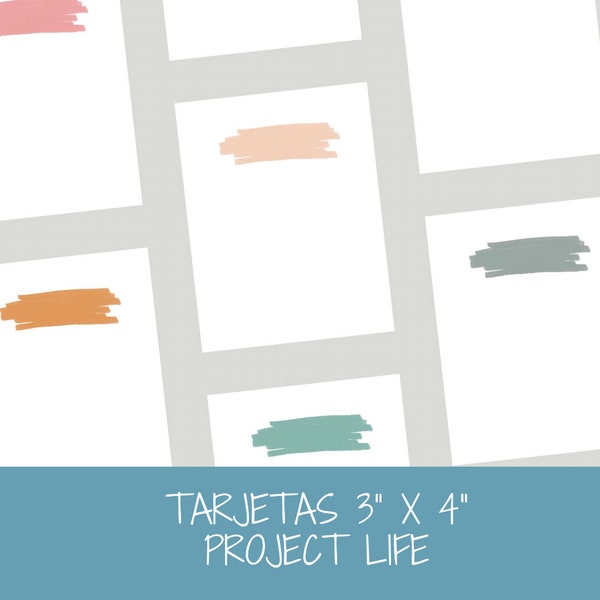 Basiskarten für Project Life. Projektlebenskarten. PL-Karten. Scrapbooking-Karten.