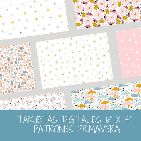 Tarjetas para documentar primavera, tarjetas scrapbooking, tarjetas project life, tarjetas lettering, tarjeta digital imprimible,