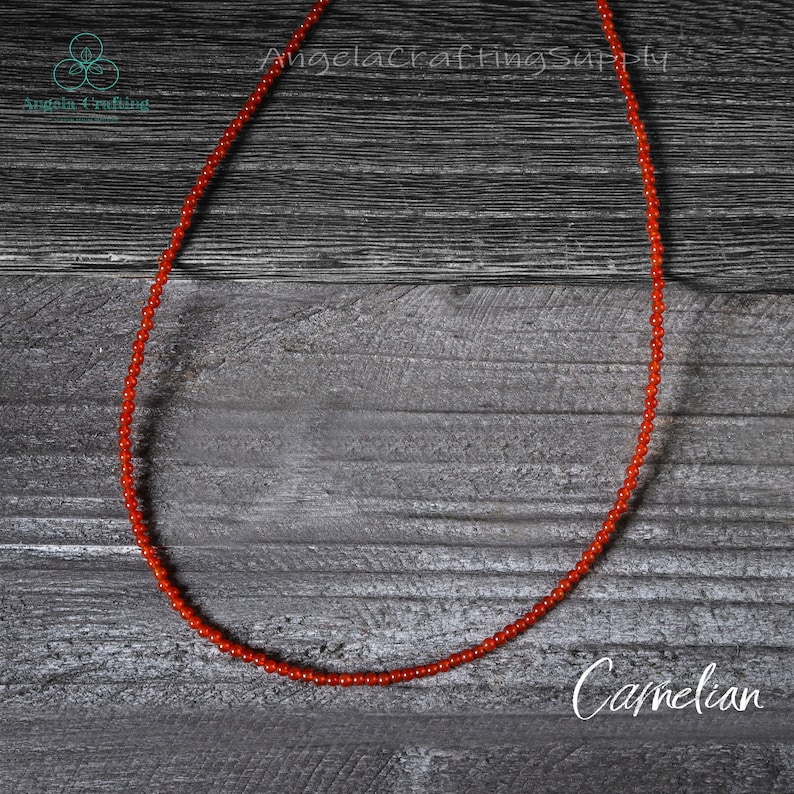 Elegant rött karneolhalsband, minimalistisk kristallchoker, sakralchakra, kristallälskare brudtärnegåva bild 5