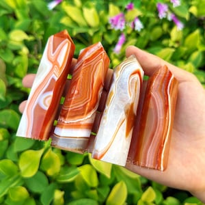 Natural Carnelian Stone Tower Point, Carnelian Crystal Obelisk Wand ,Mineral Specimen, Metaphysical Crystal Gifts, Home Decor, Sacral Chakra
