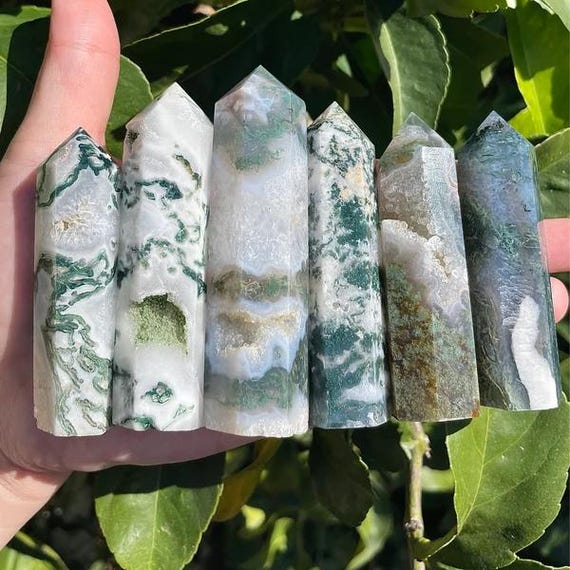 モスアゲート モスアゲート ポイント タワー 天然石 タワー ポイント