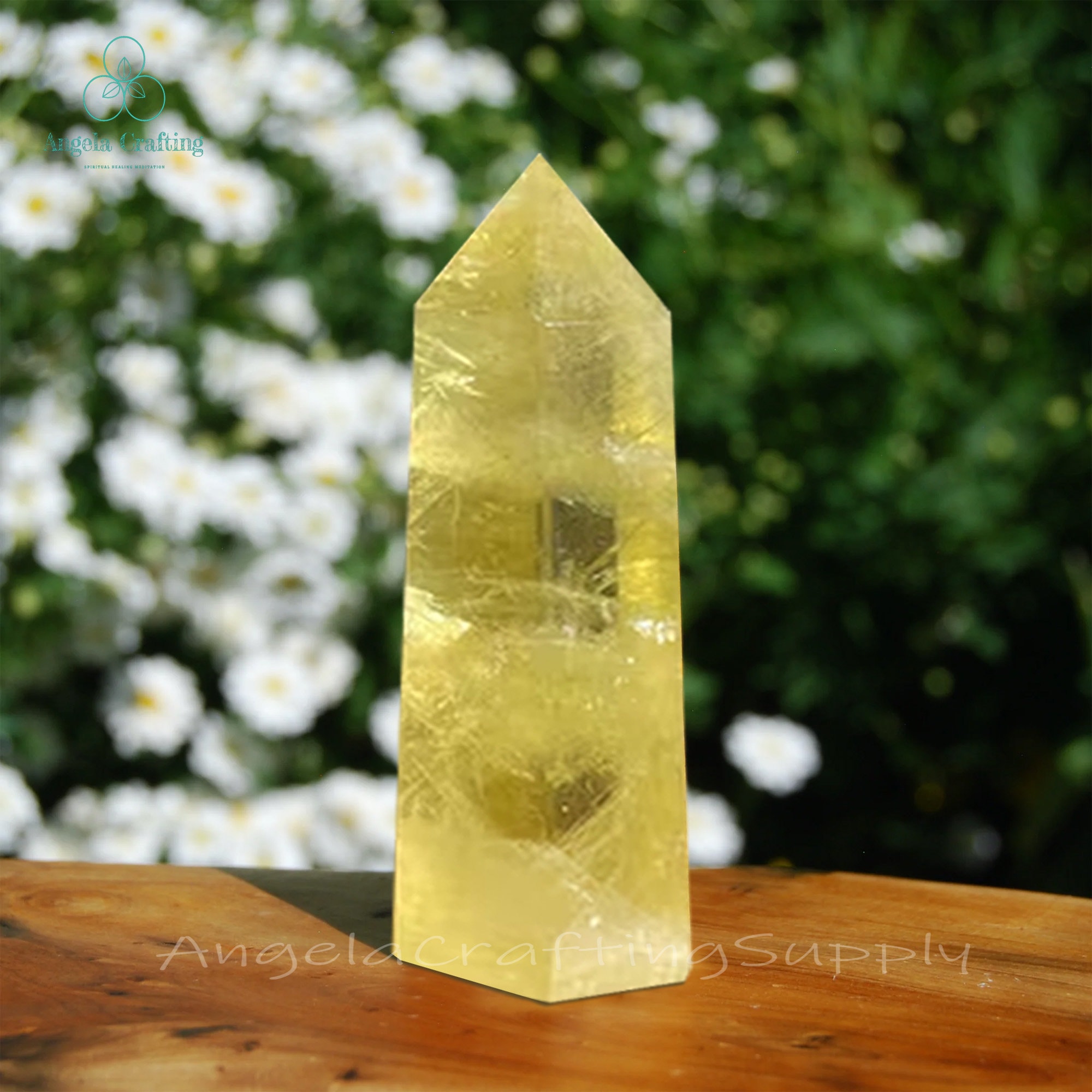 シトリンガーデン　タワー　ポイント　天然石 □Citrine□シトリン ポイントタワー パワーストーン ヒーリング