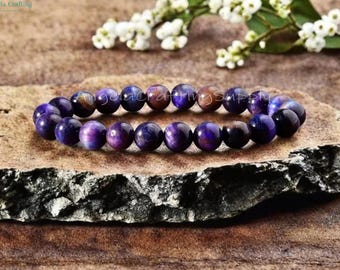 Sugilite Bracelet, Natural Sugilite Stone Purple Haze Bracelet, Sugilite  Crystal Bracelet, Crown Chakra Gift for Women