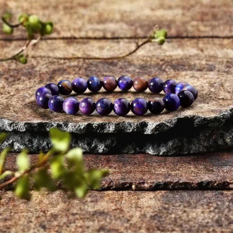 スギライトブレスレット、天然石パープルヘイズブレスレット