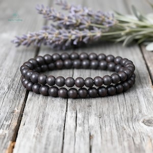 Natural Shungite Gemstone Bracelet , Genuine Crystal Bracelet, Radiation Emf Protection, Root Chakra