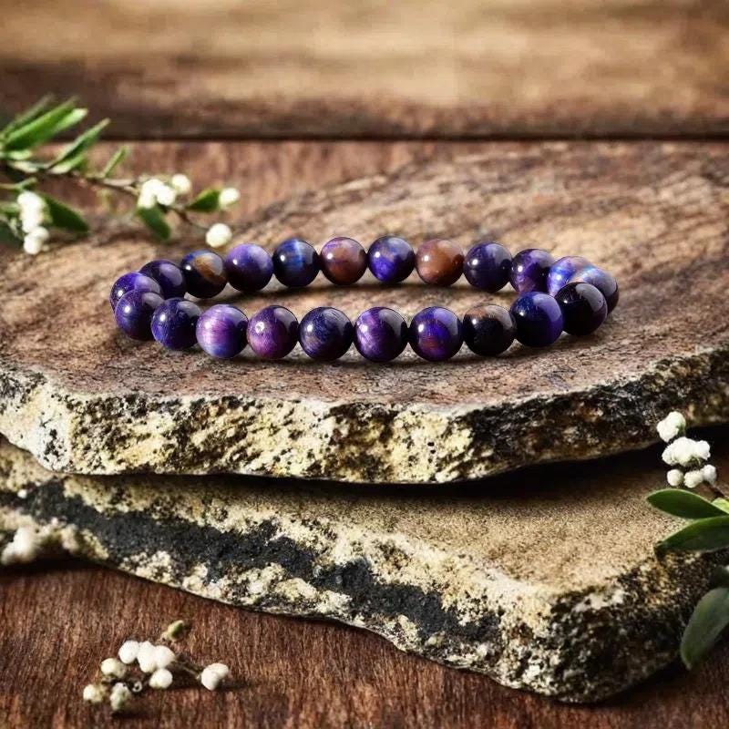 スギライトブレスレット天然スギライトブレスレットNO24- 572 スギライトブレスレット、天然石パープルヘイズブレスレット