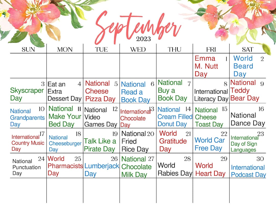 national-day-calendar-calendar-september-calendar-etsy