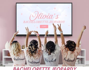 Juego de Jeopardy para despedidas de soltera: Plantilla editable de Canva, ideal para despedidas de soltera o despedidas de soltera (descarga digital)