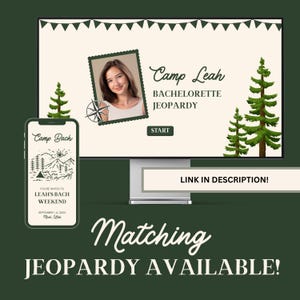 Camp Bachelorette Itinerary Template: Digital Mobile Invitation, Canva, Instant Download, customizable, invitation, travel, camp bach image 4