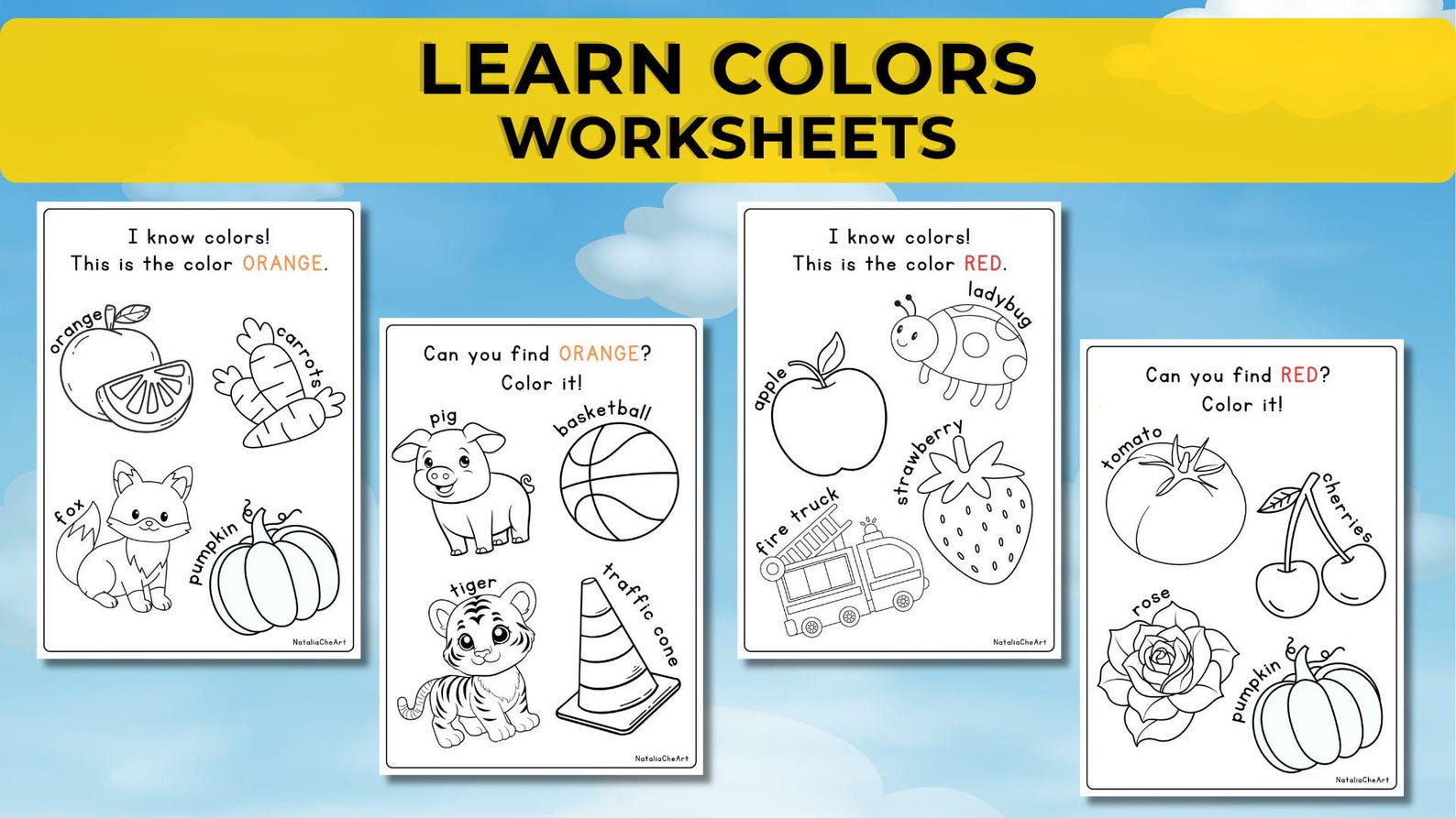 20 Preschool Color of the Week. Learn Colors. Kindergarten Worksheets ...