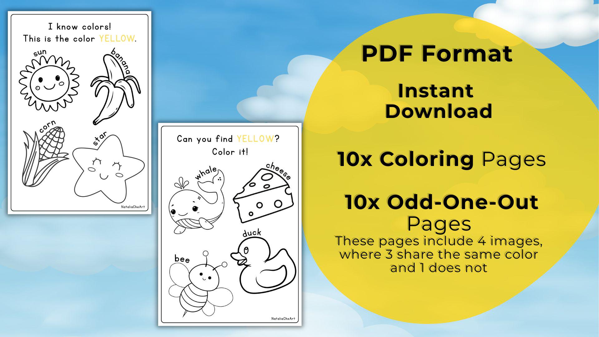 Color Week Printables 20 Preschool Color of the Week. Learn Colors. Kindergarten Worksheets ...