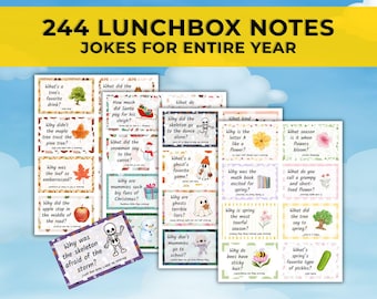 244 Lunchbox Jokes for Kids. Printable Lunchbox Notes. Seasonal & Holiday Themes Lunchbox Notes. Funny Lunchbox Cards + Blank Notes