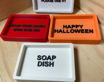 Personalized 3D Printed Soap Dish