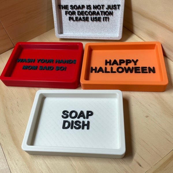 Personalized 3D Printed Soap Dish