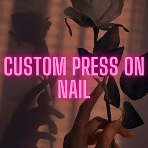 Press on nails custom / personnalisation image 1