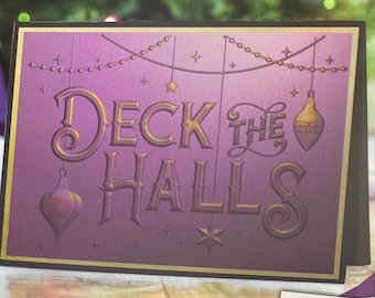 Gemini 3D Christmas Embossing Folder Deck The Halls**