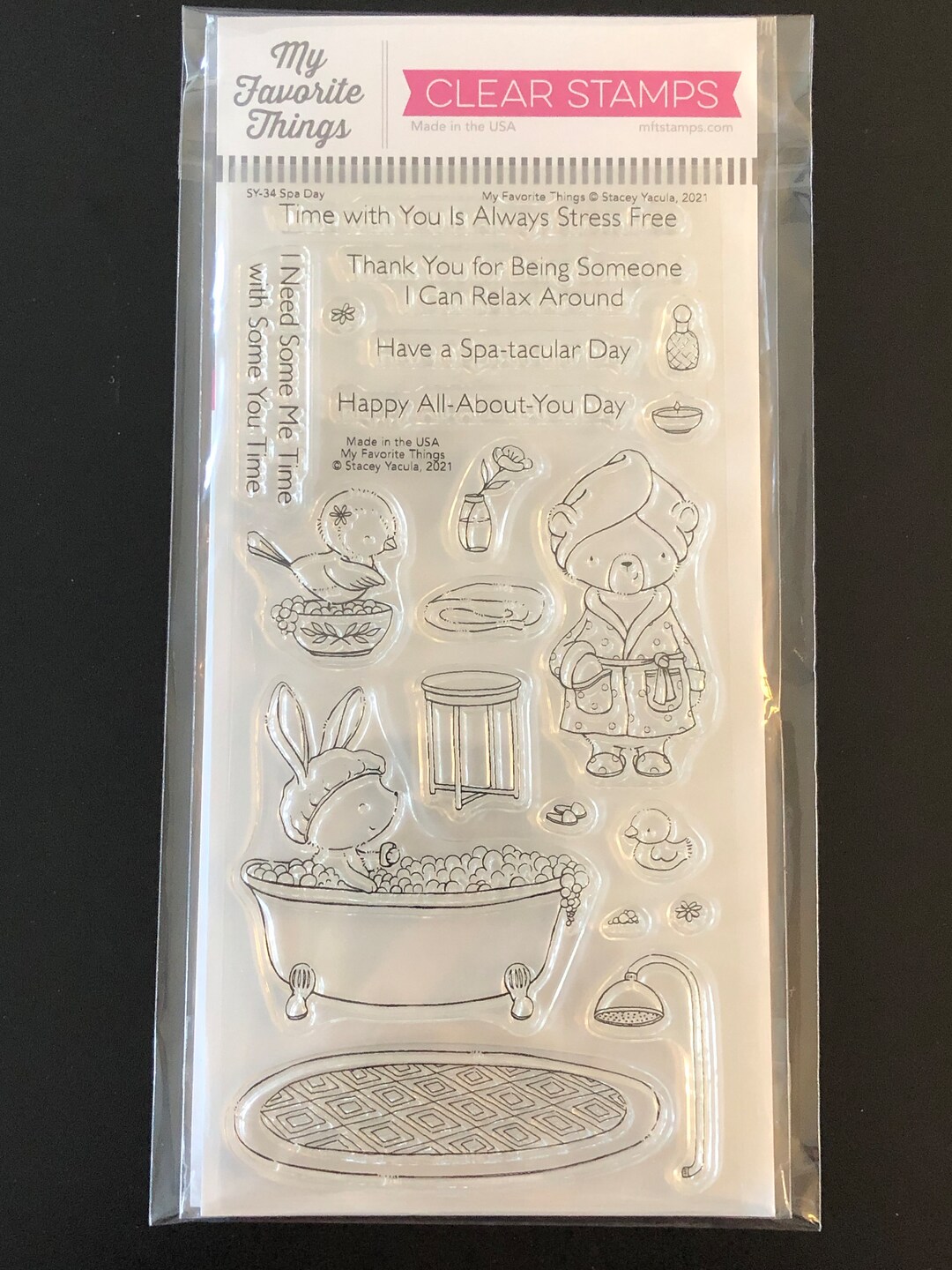 My Favorite Things Spa Day Stamp and Die SY-34 - Etsy