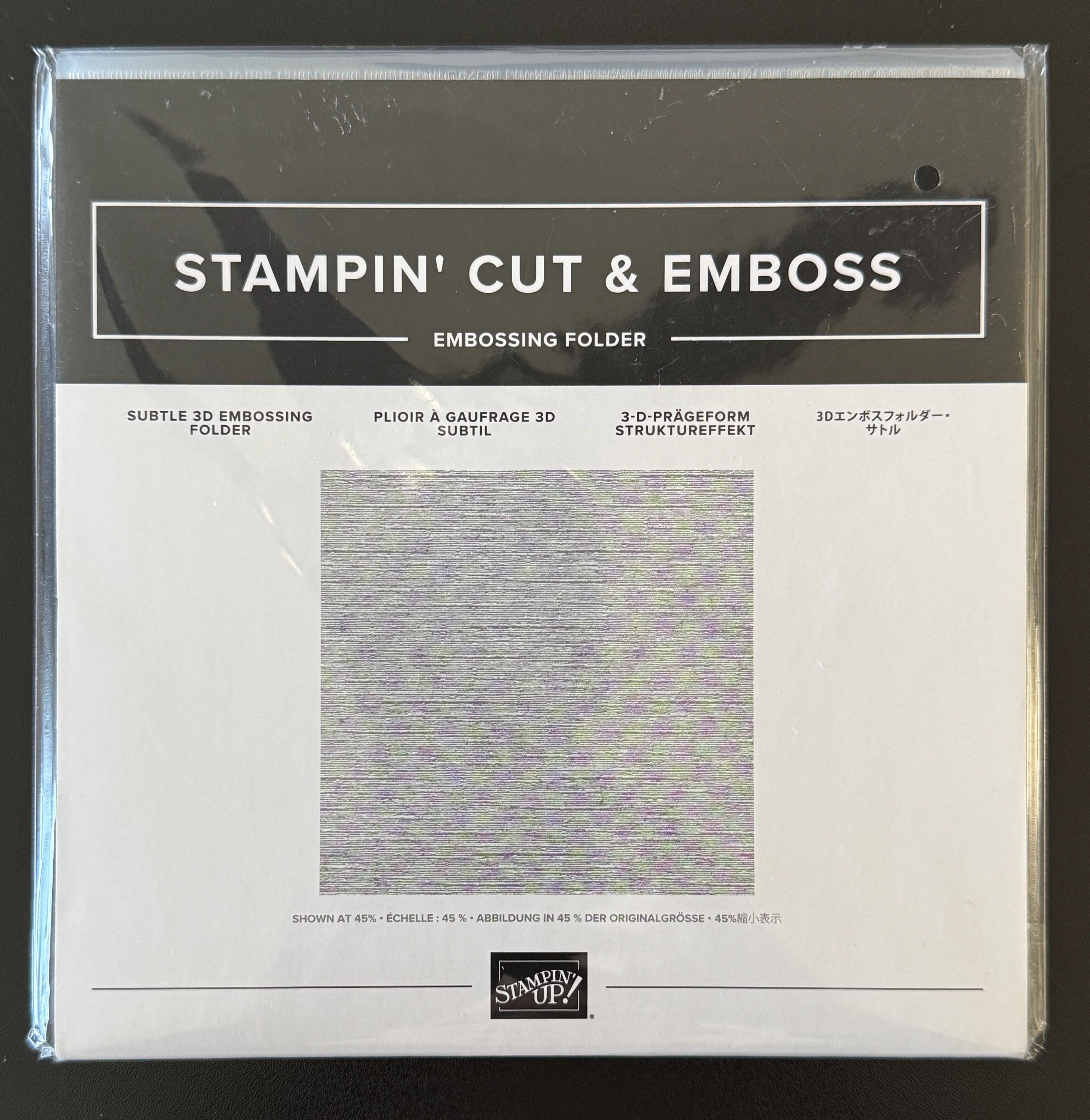Stampin’ up 3D Embossing Folder Subtle 151775 - Etsy