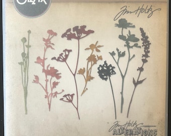 Sizzix Thinlits Tim Holtz Alterations Wildflowers 661190