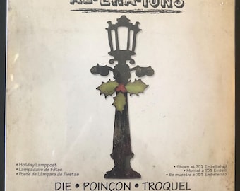 Sizzix Alterations Tim Holtz Bigz Die Title Holiday Lamppost 657469**