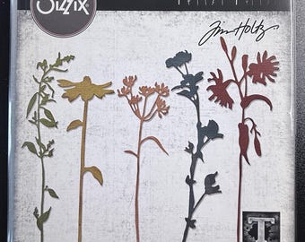Sizzix Thinlits Tim Holtz Alterations Wildflower Stems #3 665221**