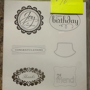Stampin Up Perfect Punches Stamp Set 120516