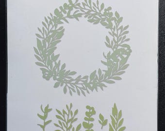 Sizzix Thinlits Dies Wild Leaves Wreath 665287**
