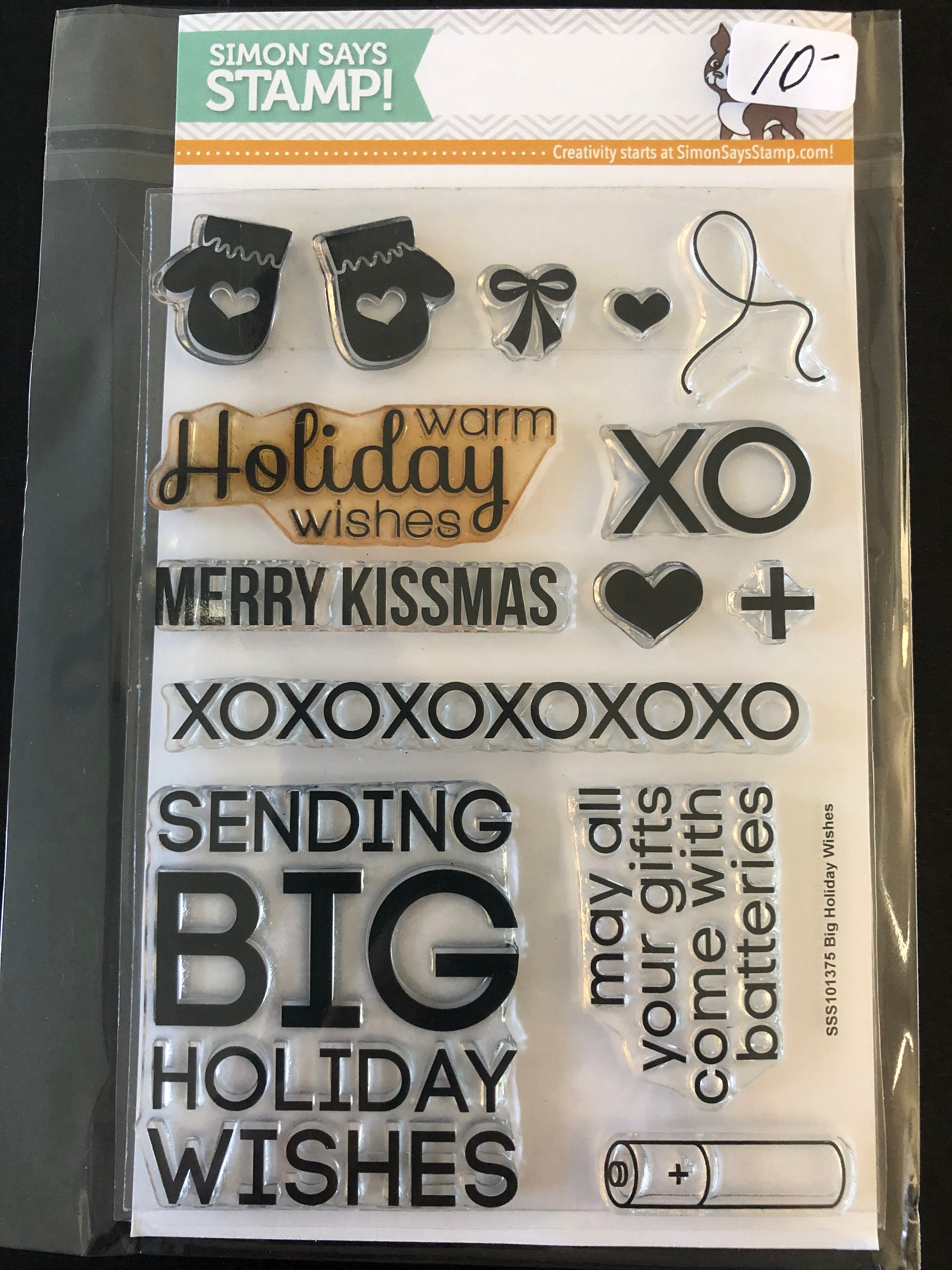 Simon Says Stamp Big Holiday Wishes Clear Stamp - Etsy